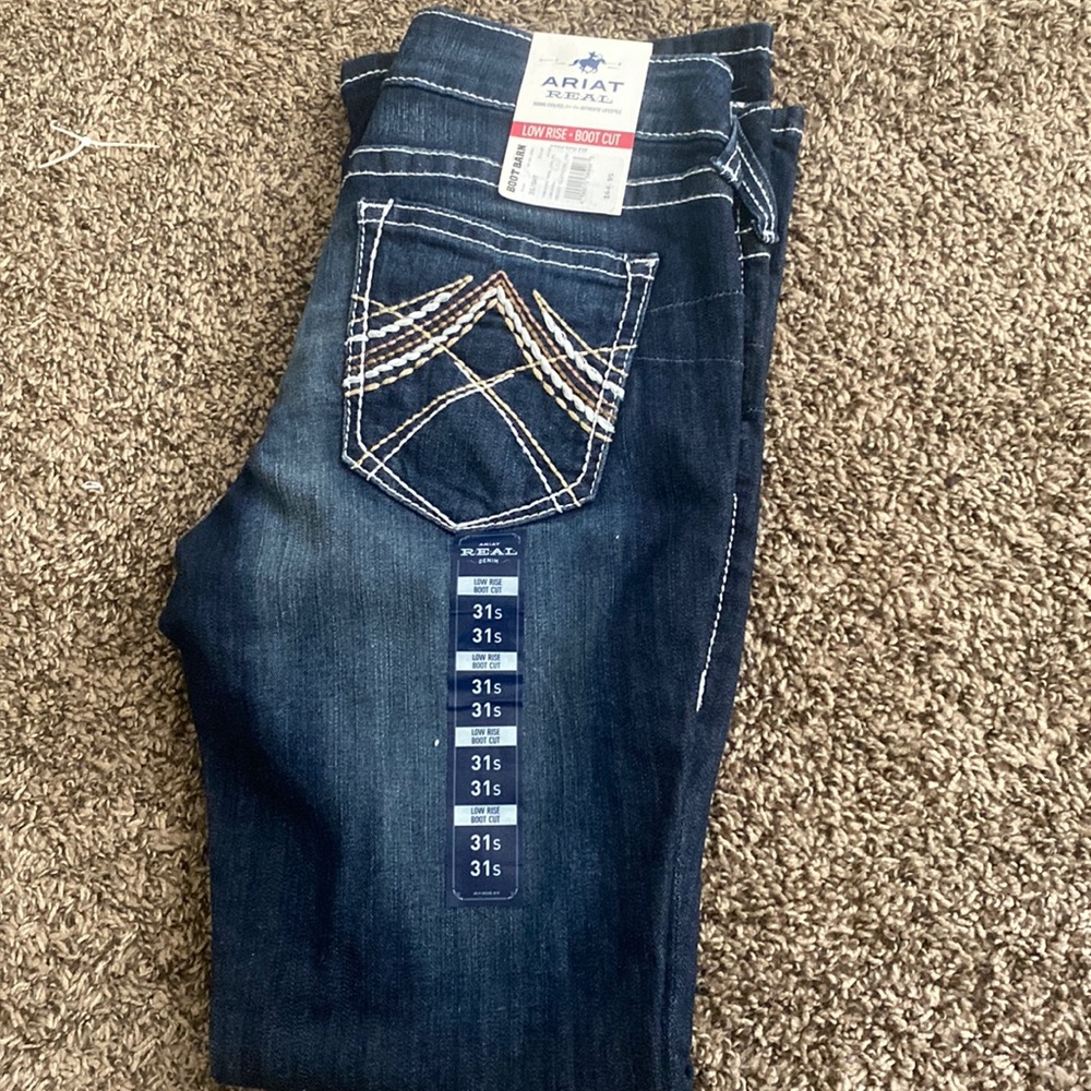 Dark Blue Ariat Bootcut Jeans